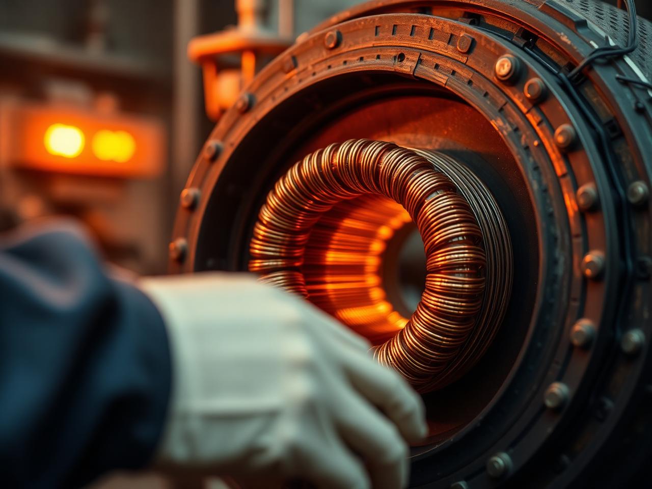Induction motor rewinding